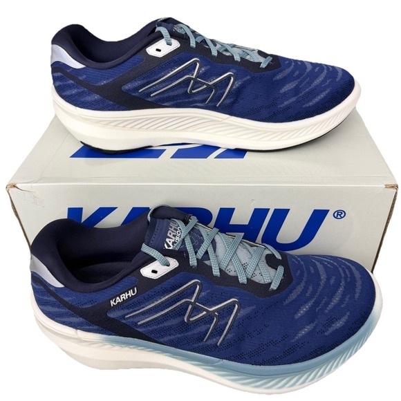 Karhu Men's Fusion 4.0 HiVo Running Shoes, Mood Indigo/Stone Blue, Size 9.5 New - Picture 2 of 14